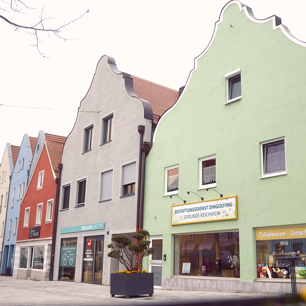 Büro des Bestattungsdienstes Dingolfing am Marienplatz
