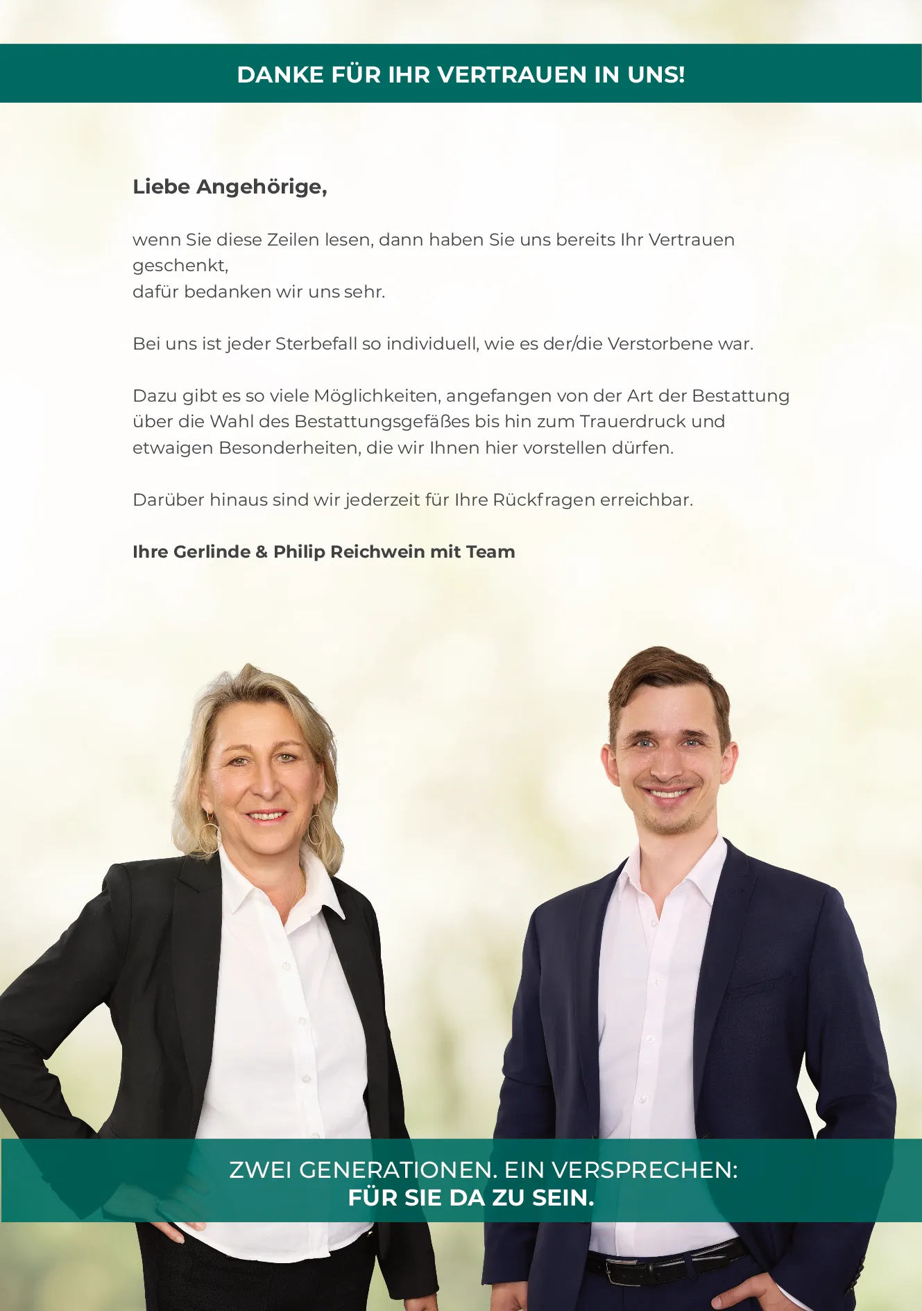 Leistungsbroschüre des Landshuter Bestattungsdiensts, Seite 2 von 24