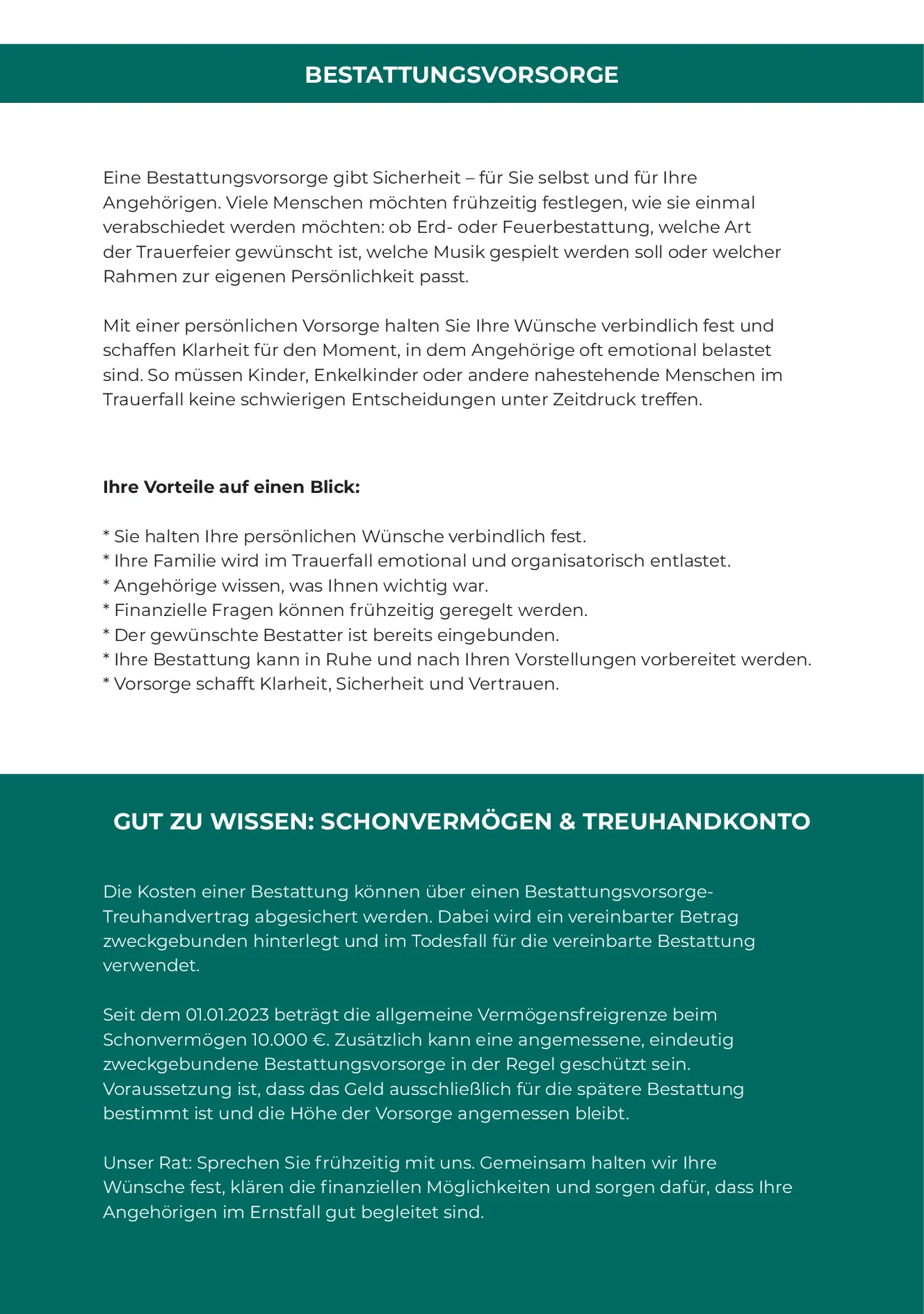 Leistungsbroschüre des Landshuter Bestattungsdiensts, Seite 22 von 24