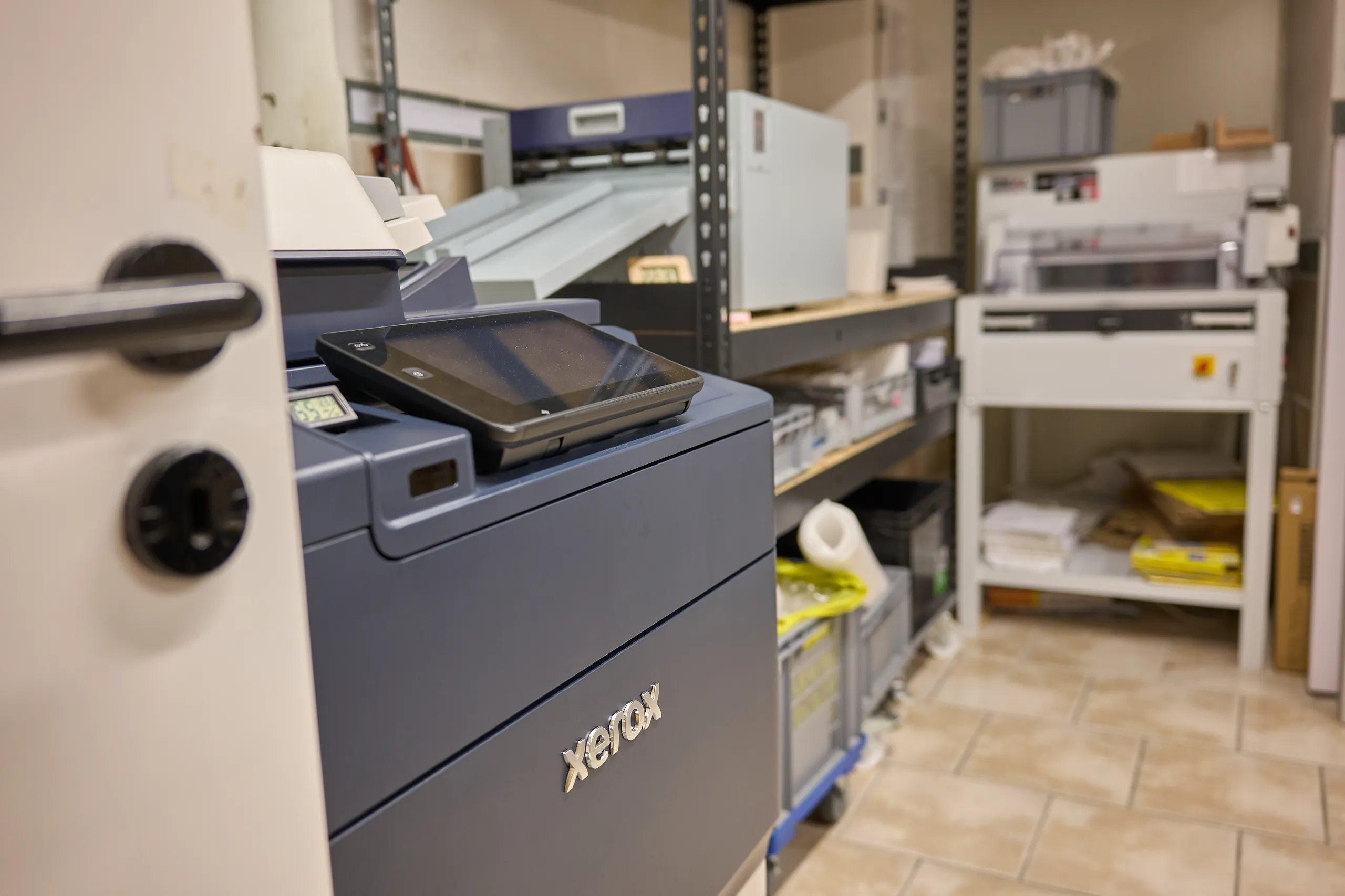 Trauerdruckerei mit Xerox-Produktionsdrucker